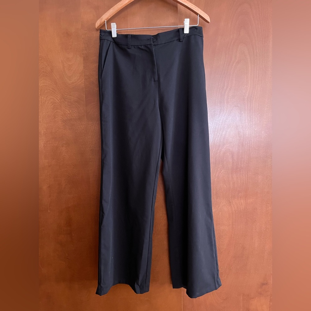 Black Wide-Leg Trousers